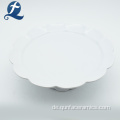 Moder angepasste weiße Keramik-Kuchenplatte
